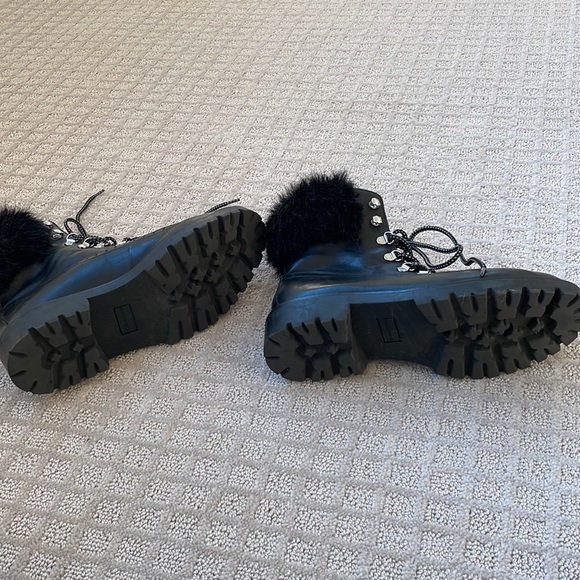 Charles David leather combat boots size 8 - Picture 5 of 7